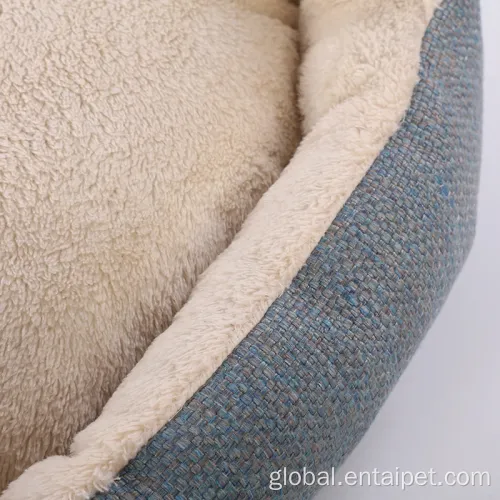 China Jacquard Fabric Material Pet Bed for Cats Factory